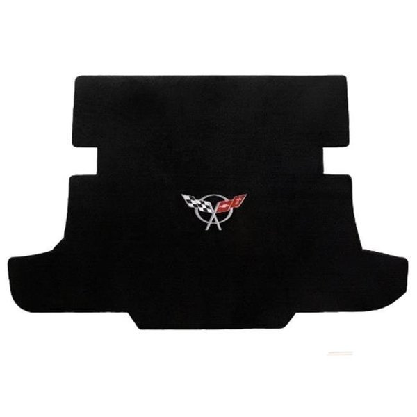 Lloyd Mats Lloyd Mats 620017 Corvette 1997-2004 Coupe Cargo Black Velourtex C5 Logo Mat 620017